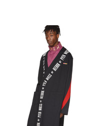 Черное длинное пальто от Reebok By Pyer Moss