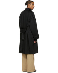 Черное длинное пальто от Lad Musician