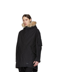 Черное длинное пальто от Wacko Maria