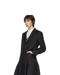 Черное длинное пальто от Comme Des Garcons Homme Plus