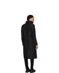 Черное длинное пальто от Boris Bidjan Saberi