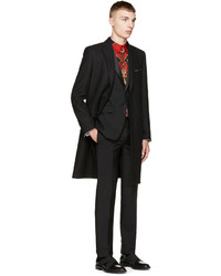 Черное длинное пальто от Givenchy