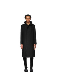 Черное длинное пальто от Boris Bidjan Saberi