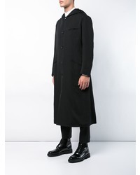 Черное длинное пальто от Yohji Yamamoto