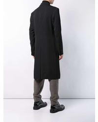 Черное длинное пальто от Yohji Yamamoto