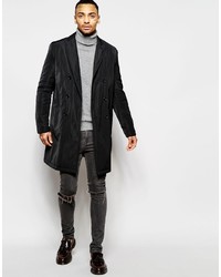 Черное длинное пальто от Asos