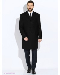 Черное длинное пальто от btc