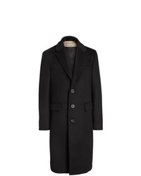 Черное длинное пальто от Burberry