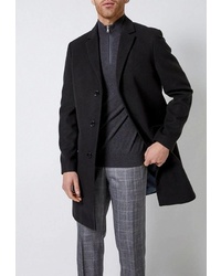Черное длинное пальто от Burton Menswear London