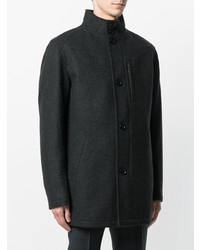 Черное длинное пальто от BOSS HUGO BOSS