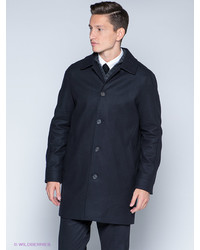 Черное длинное пальто от Calvin Klein
