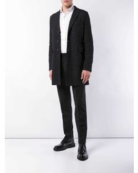 Черное длинное пальто от Harris Wharf London