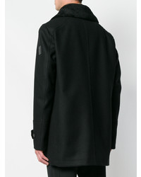 Черное длинное пальто от Belstaff