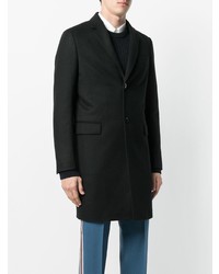 Черное длинное пальто от Valentino