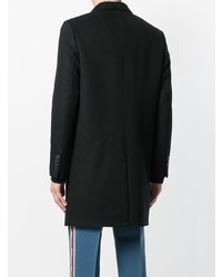 Черное длинное пальто от Valentino