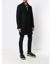 Черное длинное пальто от DSQUARED2