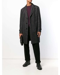 Черное длинное пальто от Ermenegildo Zegna