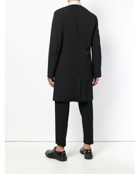 Черное длинное пальто от Yohji Yamamoto