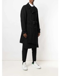 Черное длинное пальто от Comme Des Garcons Homme Plus