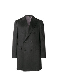 Черное длинное пальто от Corneliani