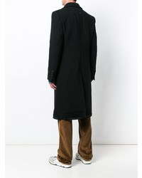 Черное длинное пальто от Maison Margiela