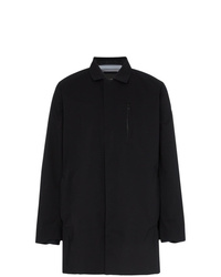 Черное длинное пальто от Descente Allterrain