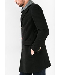 Черное длинное пальто от Desigual