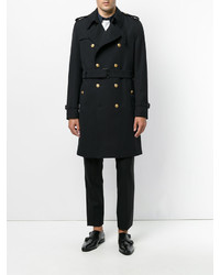 Черное длинное пальто от Dolce & Gabbana