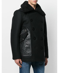 Черное длинное пальто от DSQUARED2