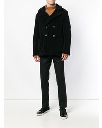 Черное длинное пальто от Barena