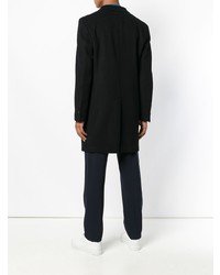 Черное длинное пальто от Tonello