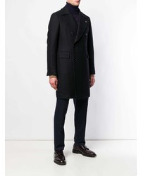 Черное длинное пальто от Tagliatore