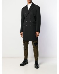 Черное длинное пальто от DSQUARED2