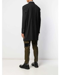 Черное длинное пальто от DSQUARED2
