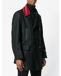 Черное длинное пальто от Facetasm