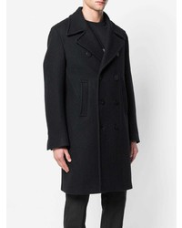 Черное длинное пальто от Neil Barrett