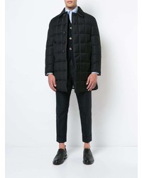 Черное длинное пальто от Thom Browne