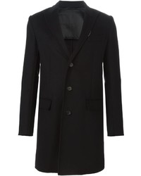 Черное длинное пальто от Ermanno Scervino