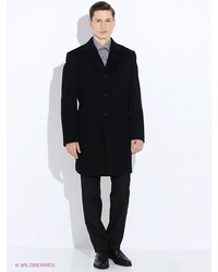 Черное длинное пальто от Estrade