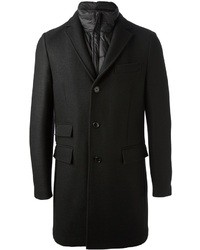 Черное длинное пальто от Fay