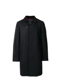 Черное длинное пальто от Fay