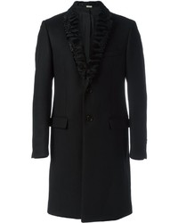 Черное длинное пальто от Fendi