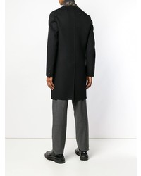 Черное длинное пальто от Fendi