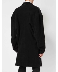 Черное длинное пальто от Christopher Nemeth