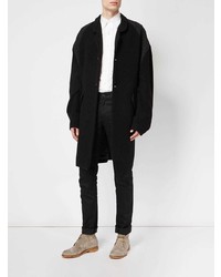 Черное длинное пальто от Christopher Nemeth