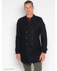 Черное длинное пальто от Forecast