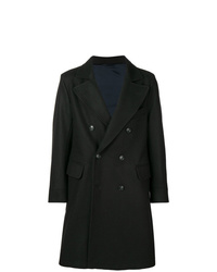 Черное длинное пальто от Fortela