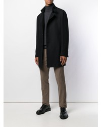 Черное длинное пальто от Tagliatore
