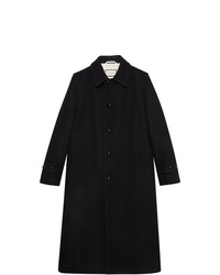 Черное длинное пальто от Gucci