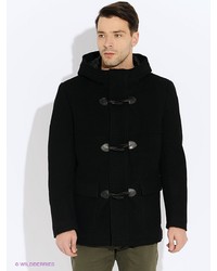 Черное длинное пальто от GZM